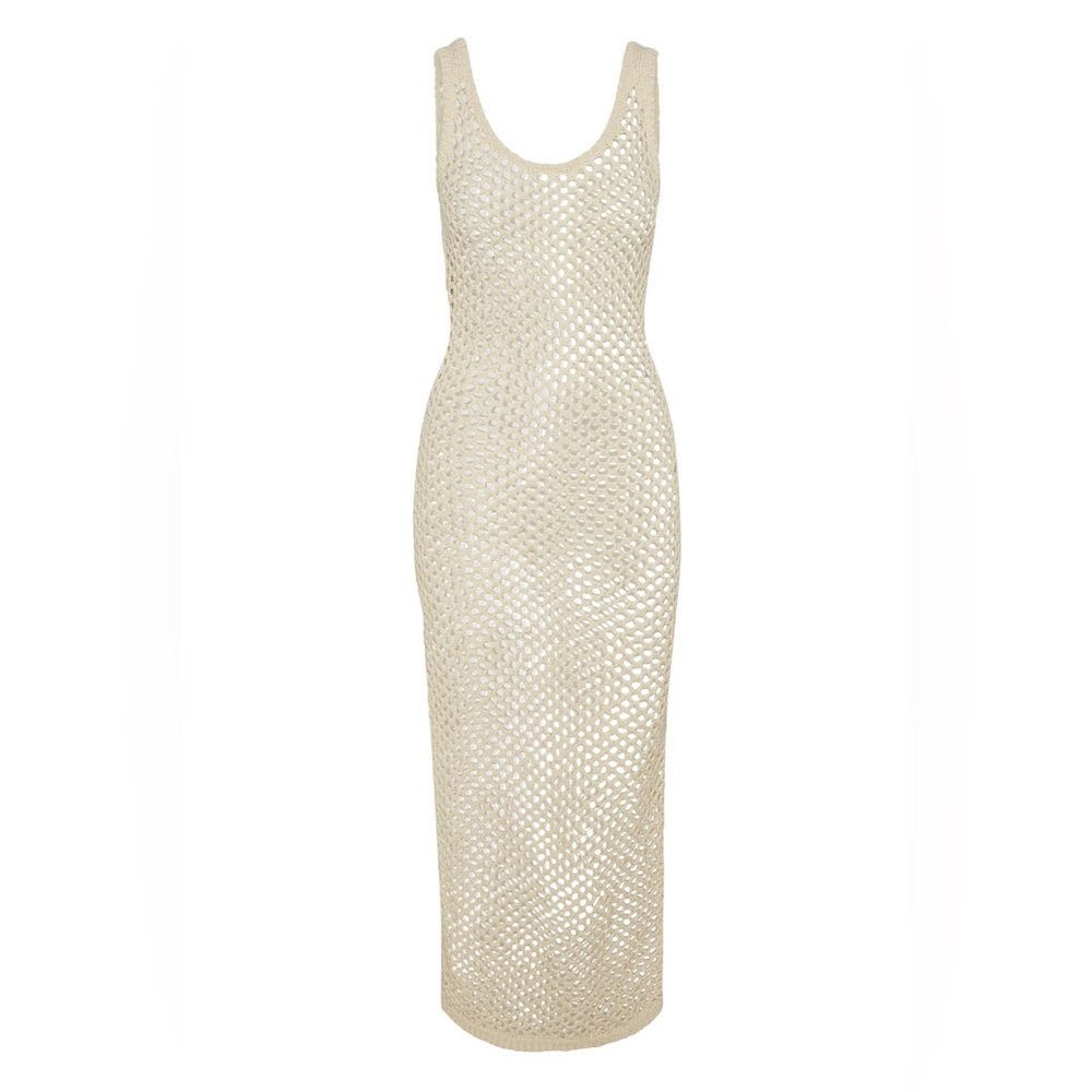 Monday Swimwear Hamptons Dress - ivory, size L, NWT